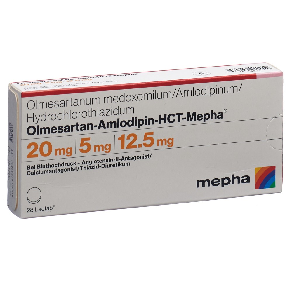 OLMESARTAN AMLO HCT Mepha Lactab 20/5/12.5 28 pce