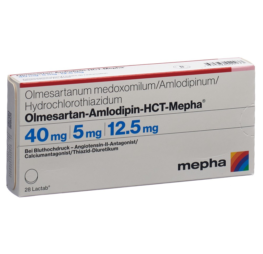 OLMESARTAN AMLO HCT Mepha Lactab 40/5/12.5 28 pce