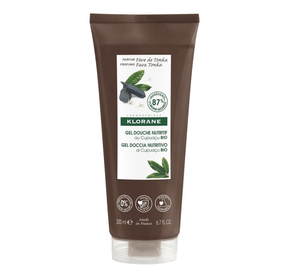KLORANE Gel douche fève de tonka 200 ml