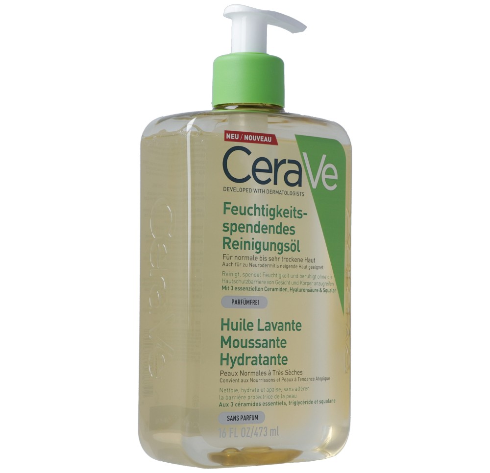 CERAVE Huile lavante hydra moussante dist 473 ml