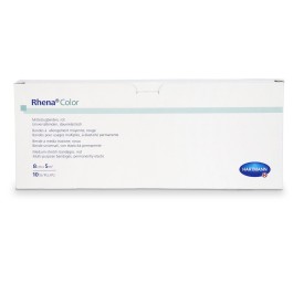RHENA Color bandes élast 6cmx5m jaune ouv 10 pce