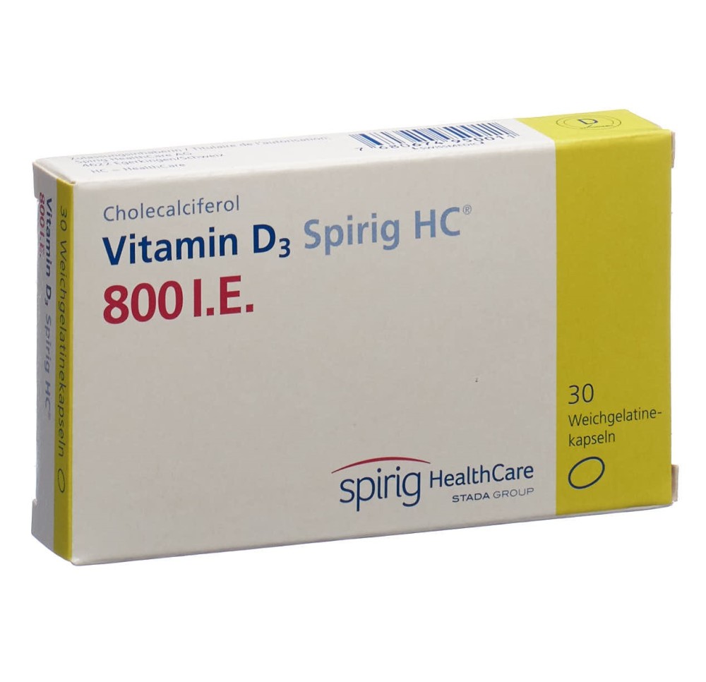 VITAMIN D3 Spirig HC caps moll 800 UI 30 pce