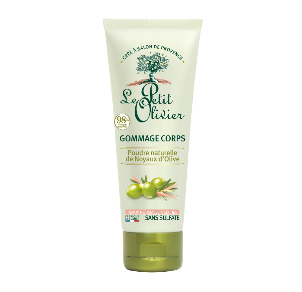 LE PETIT OLIVIER gommage corps noyaux olive 200 ml