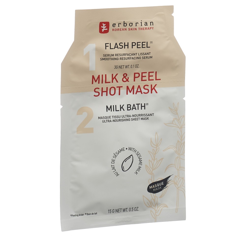 ERBORIAN KOREAN THER Milk & Peel Shot Mask 18 g