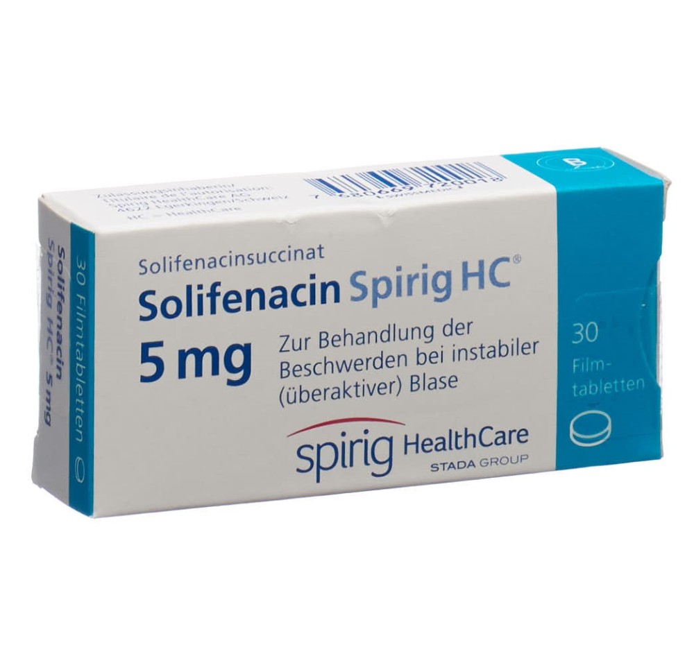 SOLIFENACINE Spirig HC cpr pell 5 mg 30 pce