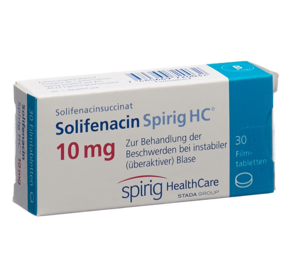 SOLIFENACINE Spirig HC cpr pell 10 mg 30 pce