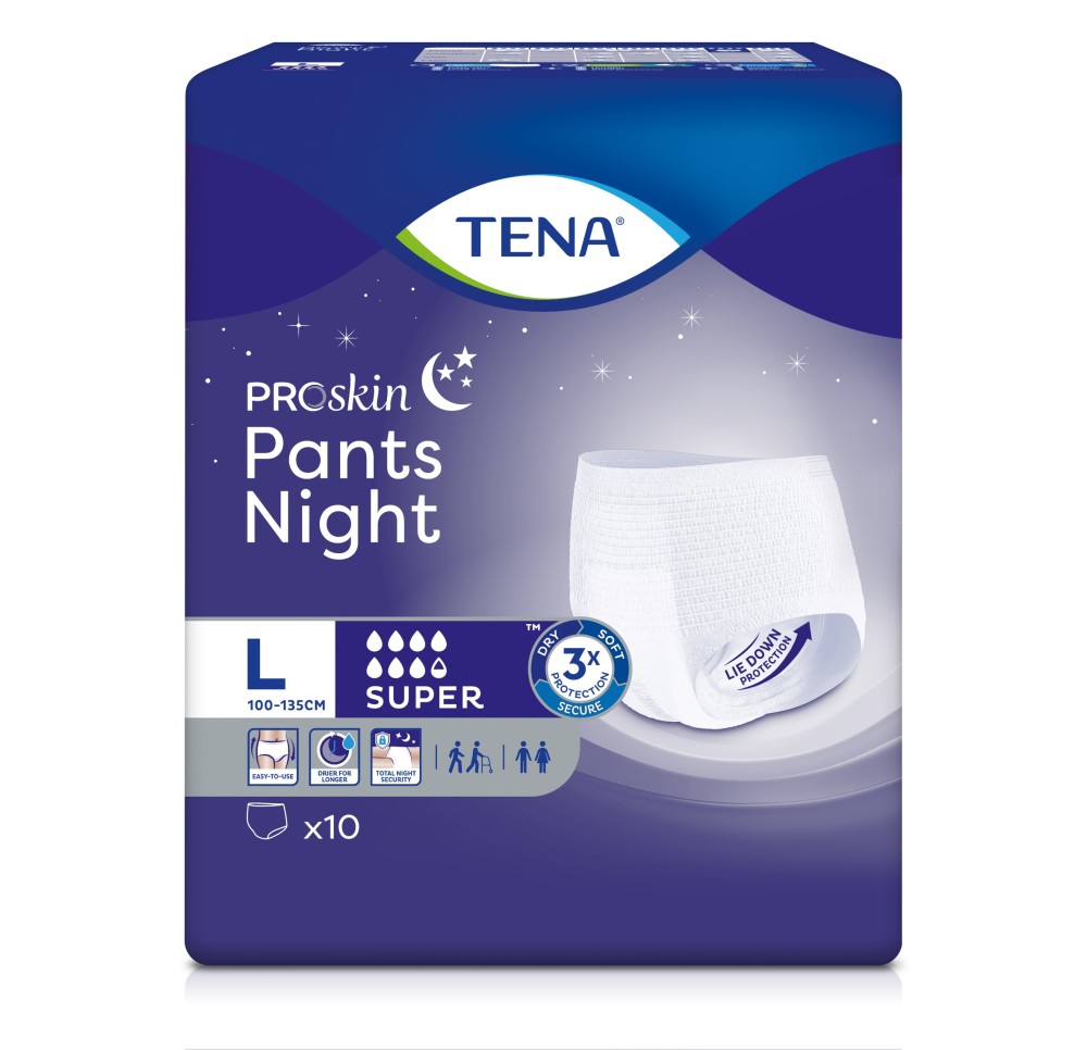TENA Pants Night Super L 4 carton 10 pce