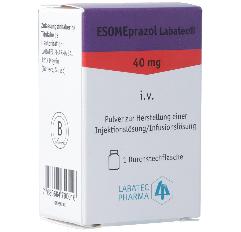 ESOMEPRAZOL Labatec subst sèche 40 mg flac