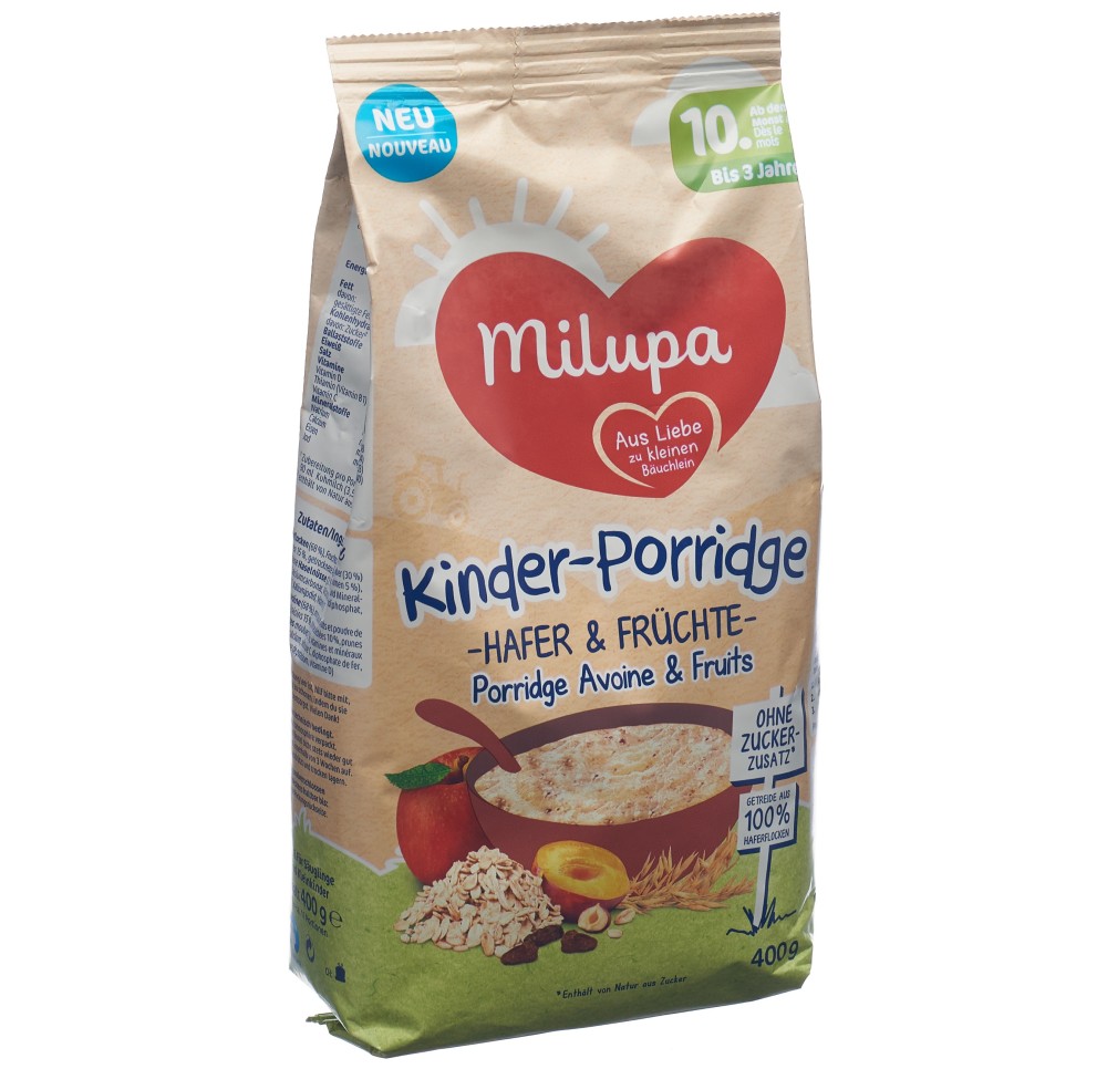 MILUPA Porridge avec avoine et fruits 10M 400 g
