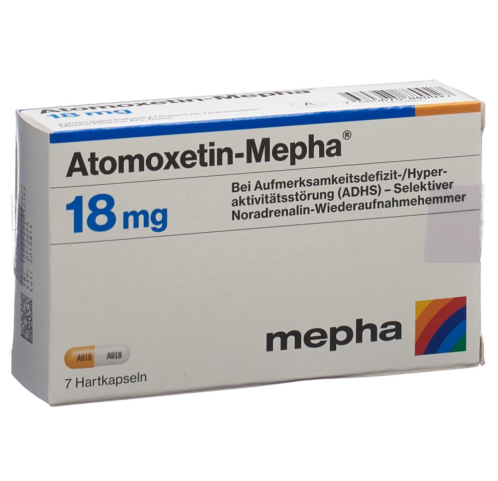 ATOMOXETIN Mepha caps 18 mg 7 pce