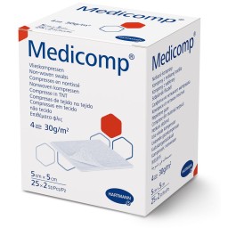 MEDICOMP 4 plis S30 5x5cm stérile 25 x 2 pce