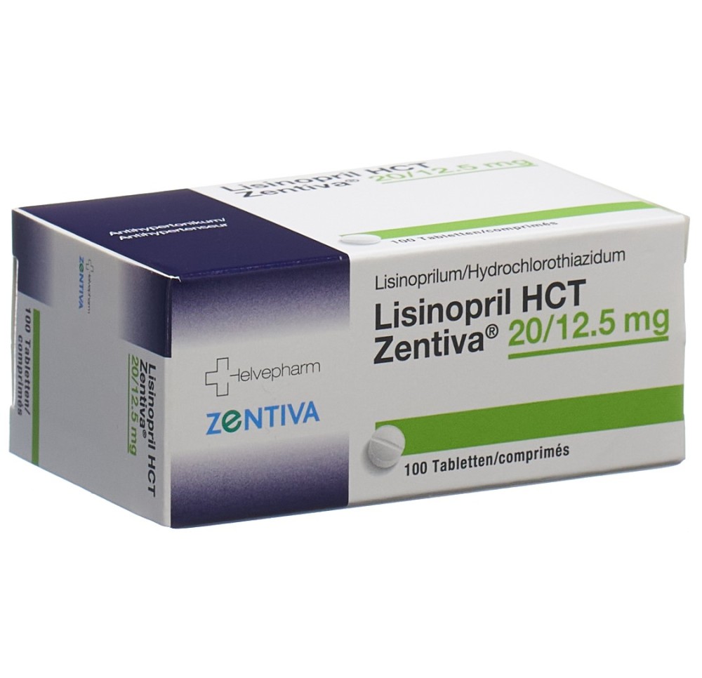 LISINOPRIL HCT Zentiva cpr 20/12.5 mg 100 pce
