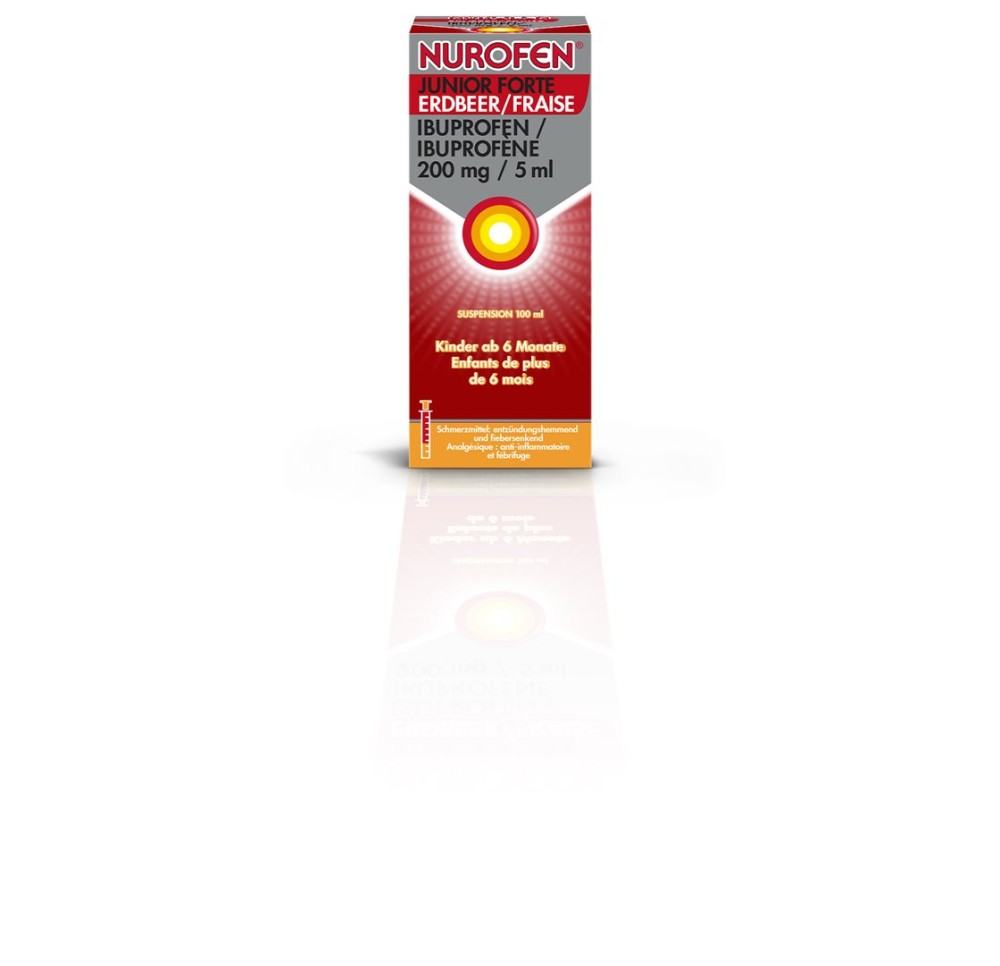 NUROFEN Junior forte susp 200 mg/5ml fraise 100 ml