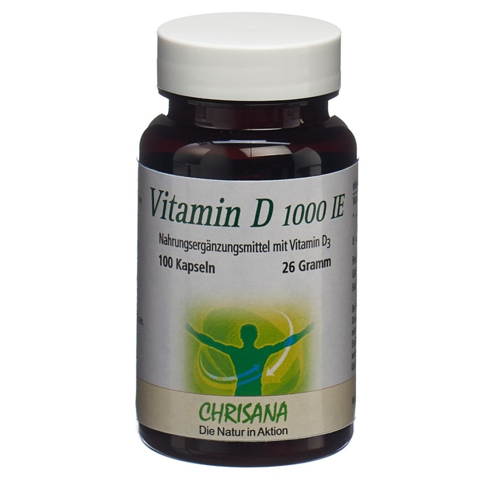 CHRISANA Vitamine D3 caps 1000 UI bte 100 pce