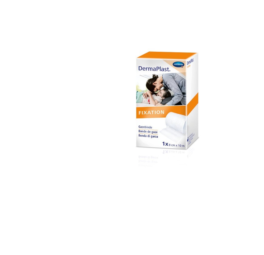 DERMAPLAST bande gaze lisière tiss 8cmx10m 10 pce