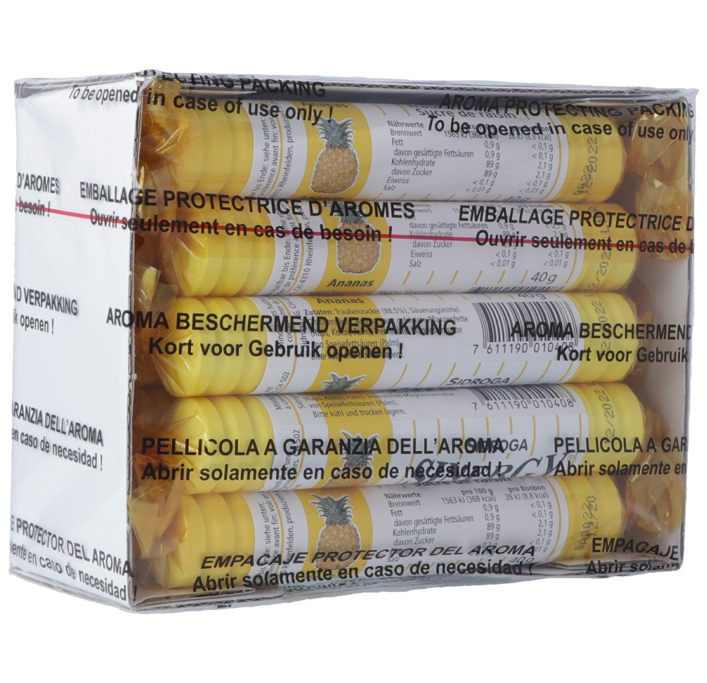 SINERGY sucre de raisin ananas 15 x 40 g