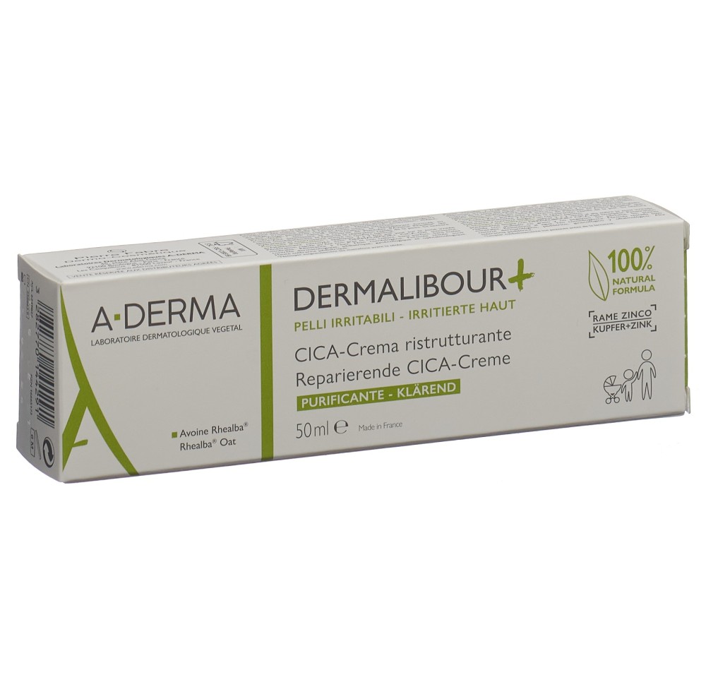 A-DERMA DERMALIBOUR+ CICA-crème réparat tb 50 ml