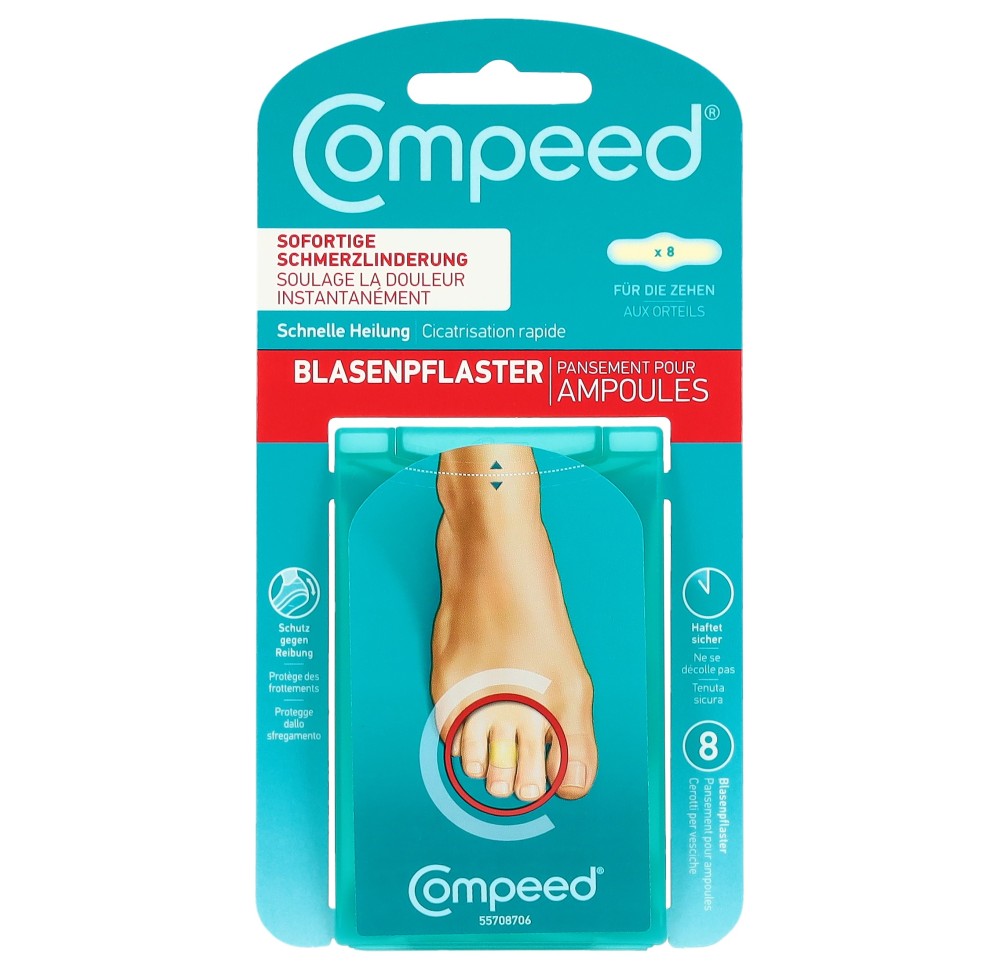 COMPEED pansement ampoules aux orteils 8 pce