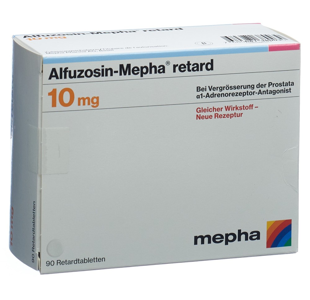 ALFUZOSIN Mepha retard cpr ret 10 mg 90 pce