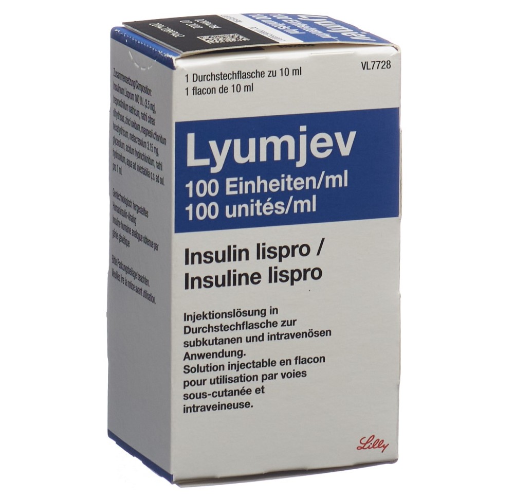 LYUMJEV sol inj 100 UI/ml flac 10 ml