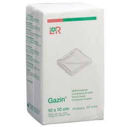 GAZIN compresses gaze 10x10cm 12p n st 100 pce