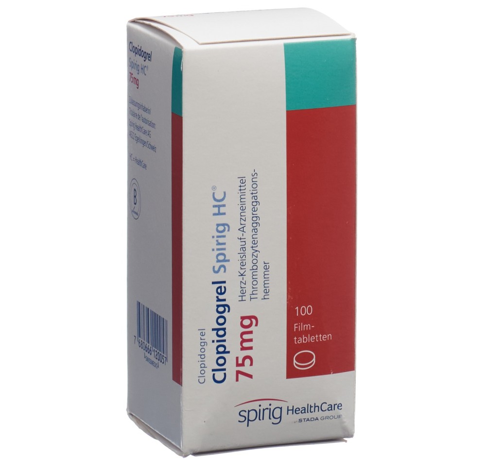 CLOPIDOGREL Spirig HC cpr pell 75 mg bte 100 pce