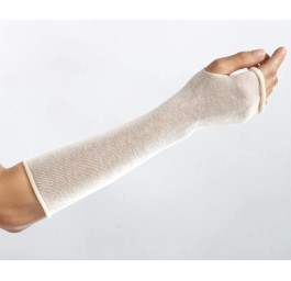 L+R jersey tubulaire 6cmx25m écru rouleau