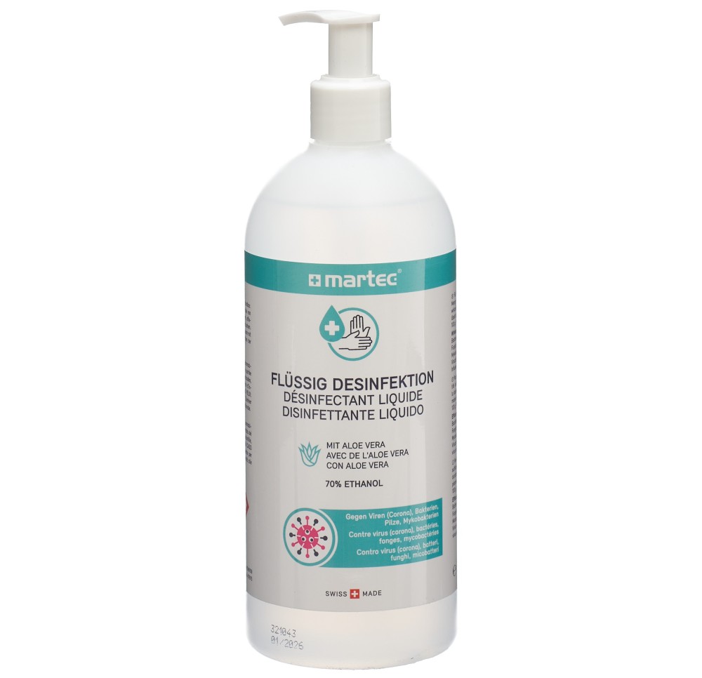 MARTEC Désinfectant liquide avec aloe vera 500 ml