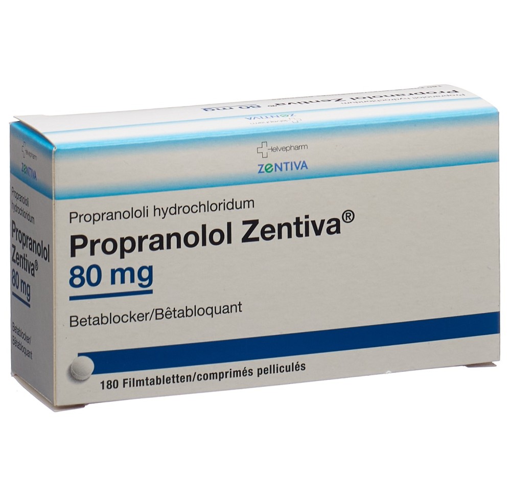PROPRANOLOL Zentiva cpr pell 80 mg bte 180 pce