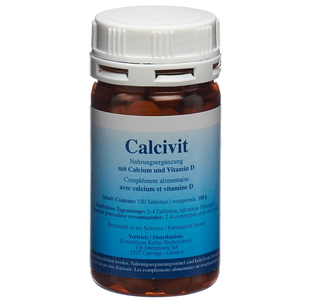 CALCIVIT calcium et vitamine D cpr bte 150 pce