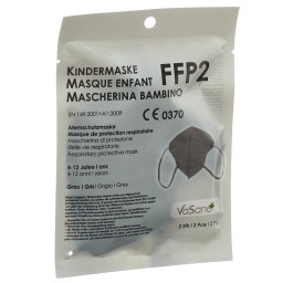 VASANO Masque FFP2 enf 4-12 ans gris a/f/i 2 pce