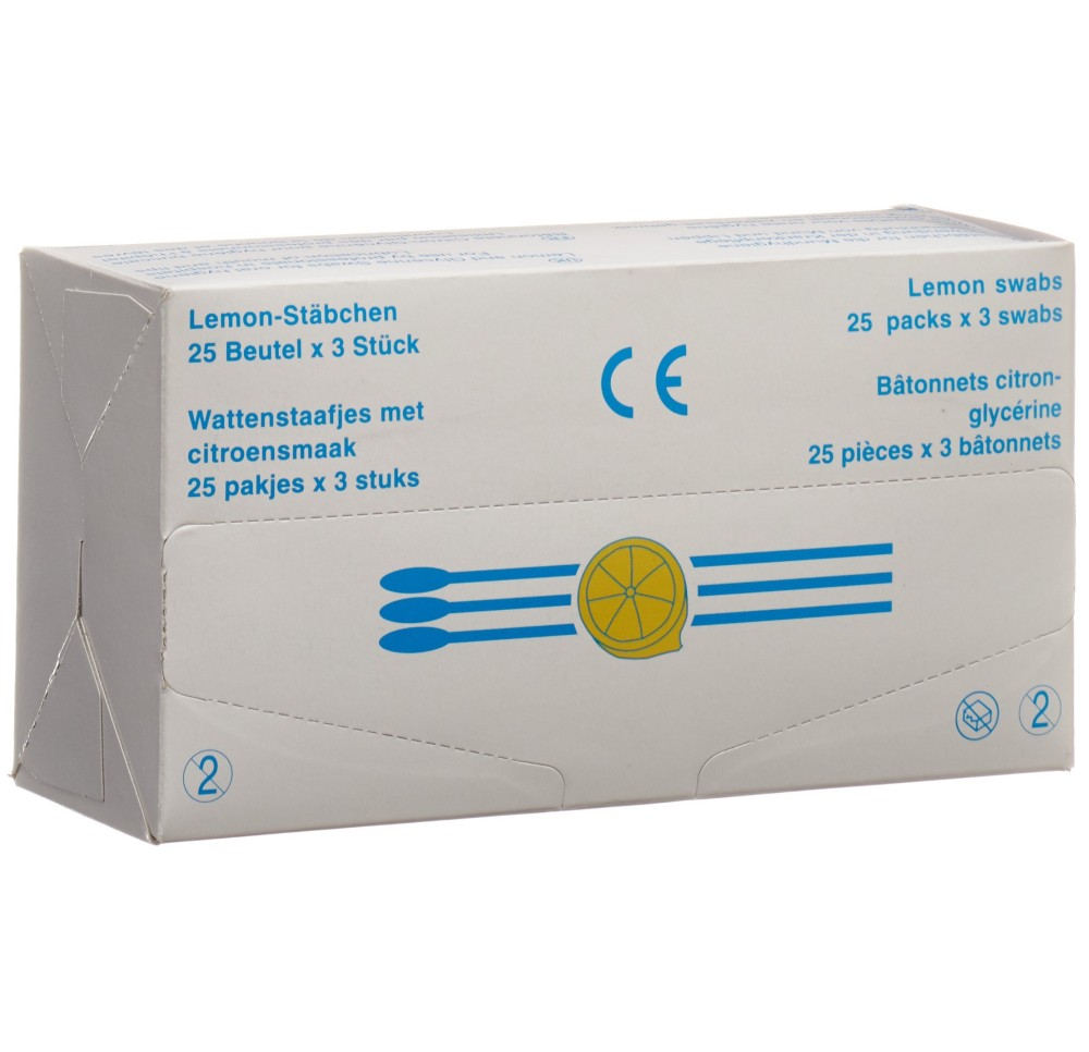 APPLIMED bâton ouatés lemon glycérine 25 x 3 pce