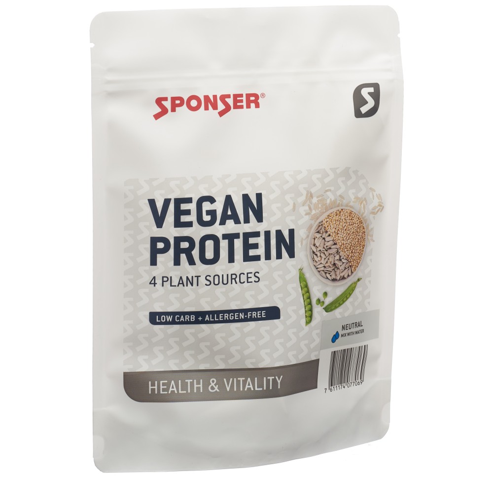SPONSER Vegan Protein neutre sach 480 g
