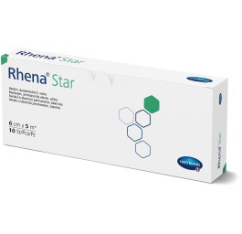 RHENA Star bande élast 6cmx5m blanc ouvert 10 pce