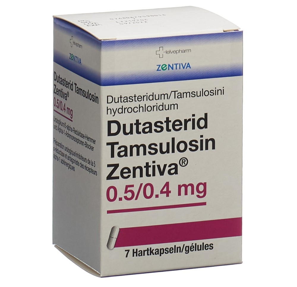 DUTASTERID Tamsulosin Zentiva 0.5/0.4mg bte 7 pce