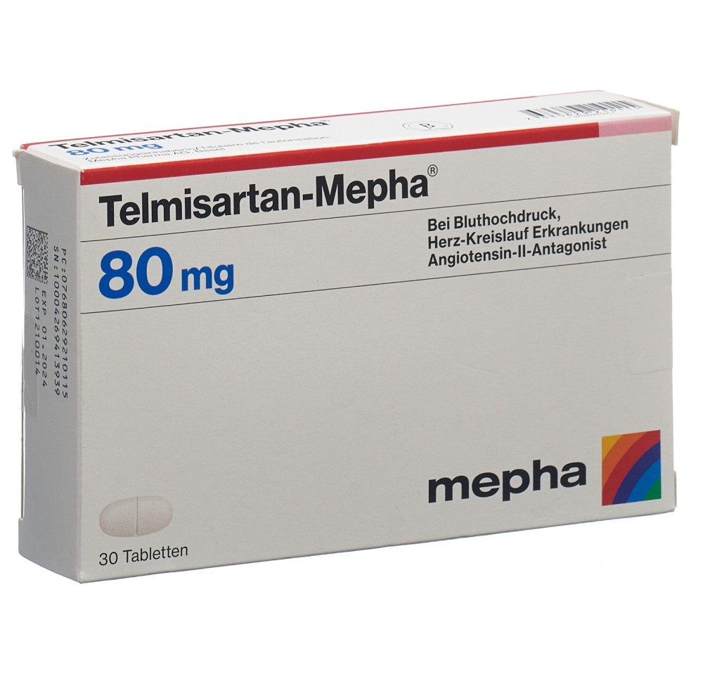 TELMISARTAN Mepha cpr 80 mg 30 pce