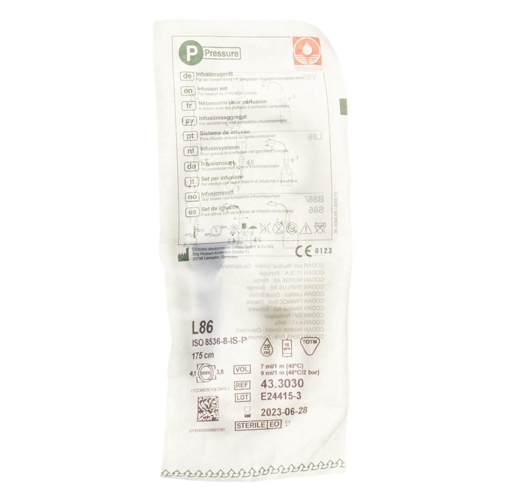 CODAN nécessaire perfusion 175cm L 86-P s latex
