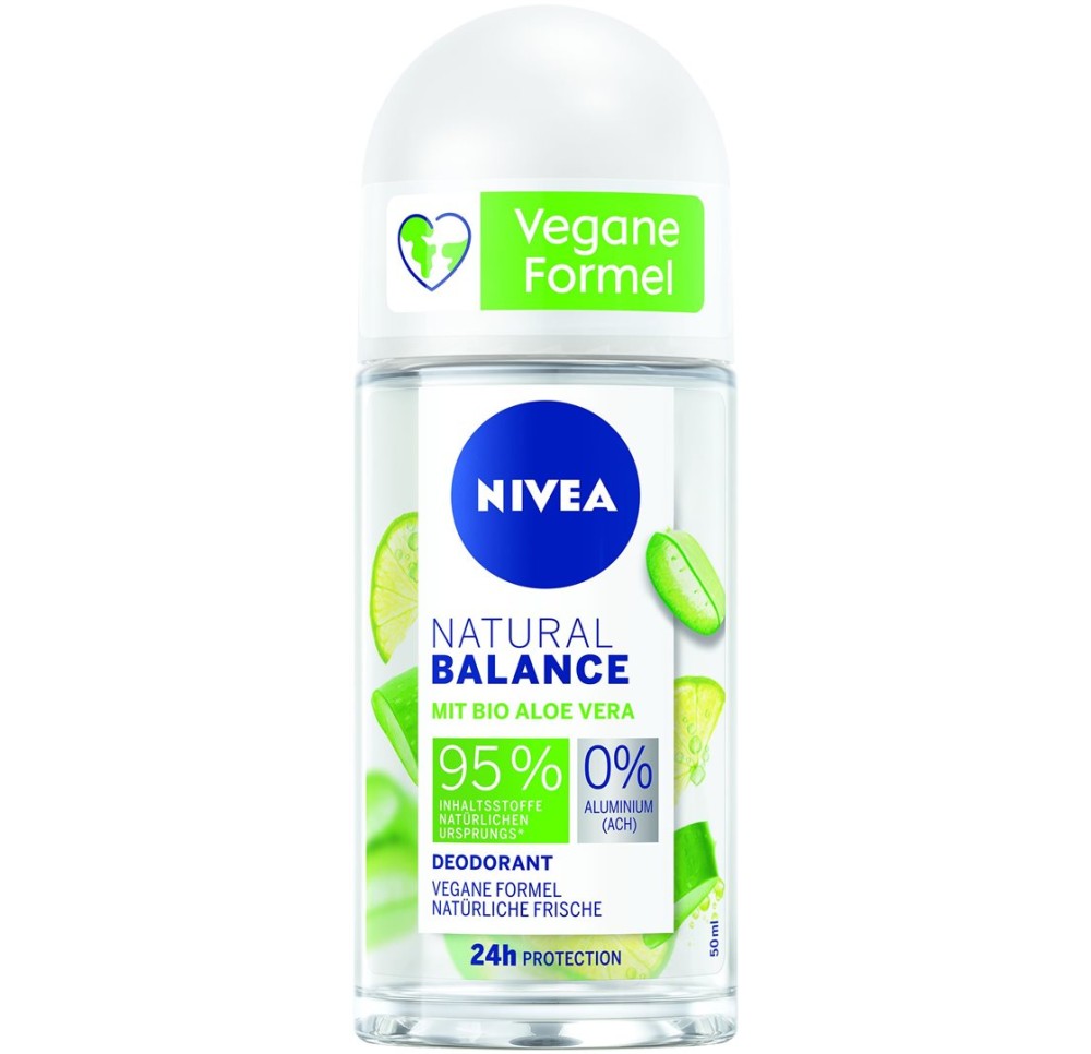 NIVEA déo natur bal roll-on bio-aloe female 50 ml