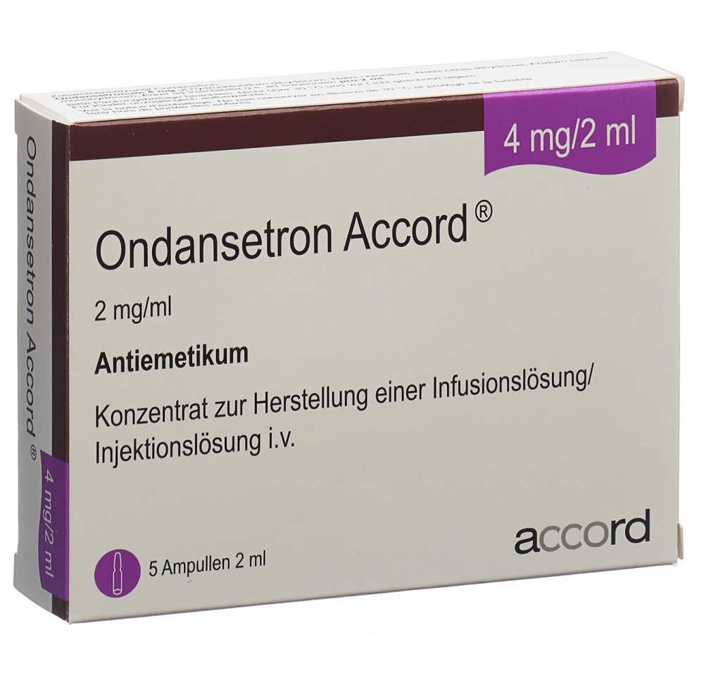 ONDANSETRON Accord conc perf 4 mg/2ml 5 amp 2 ml