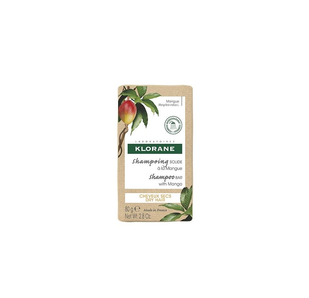 KLORANE Shampooing solide mangue 80 g