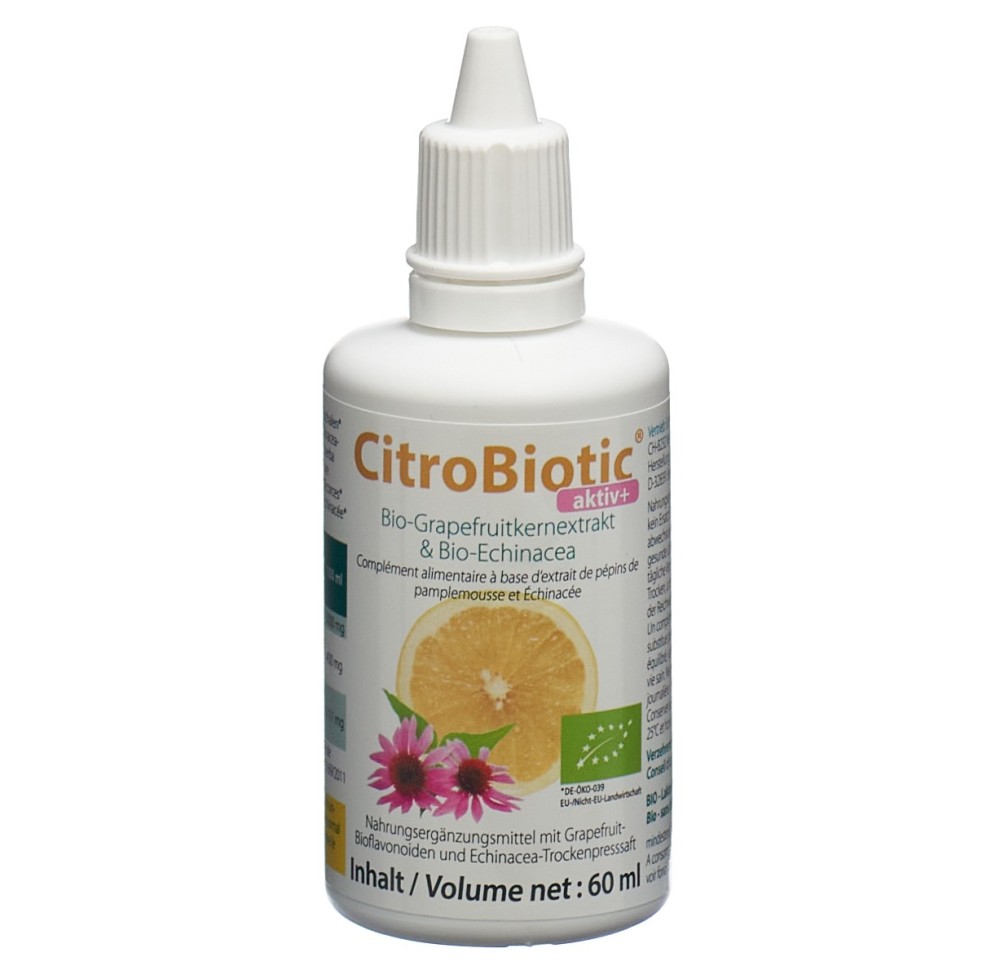 CITROBIOTIC aktiv+ EPG & echinacée bio 60 ml