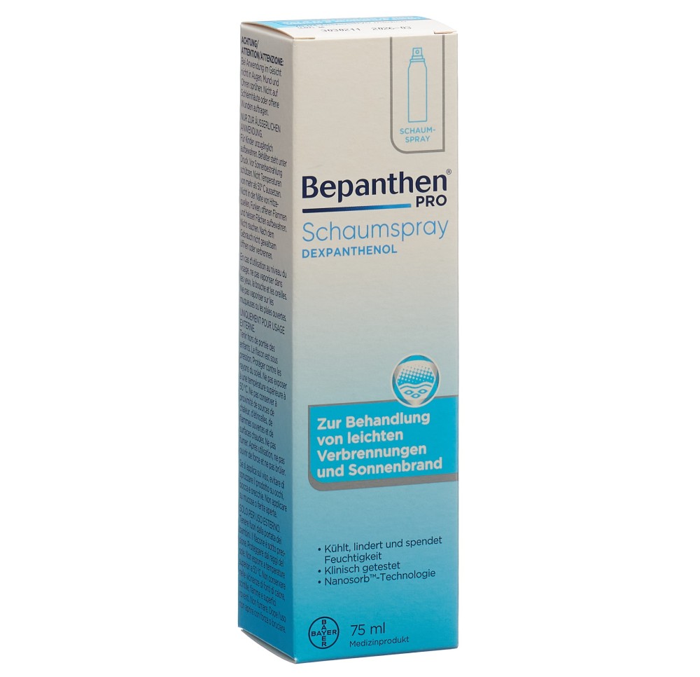 BEPANTHEN PRO spray mousse aéros 75 ml