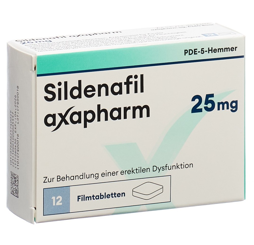 SILDENAFIL Axapharm cpr pell 25 mg 12 pce