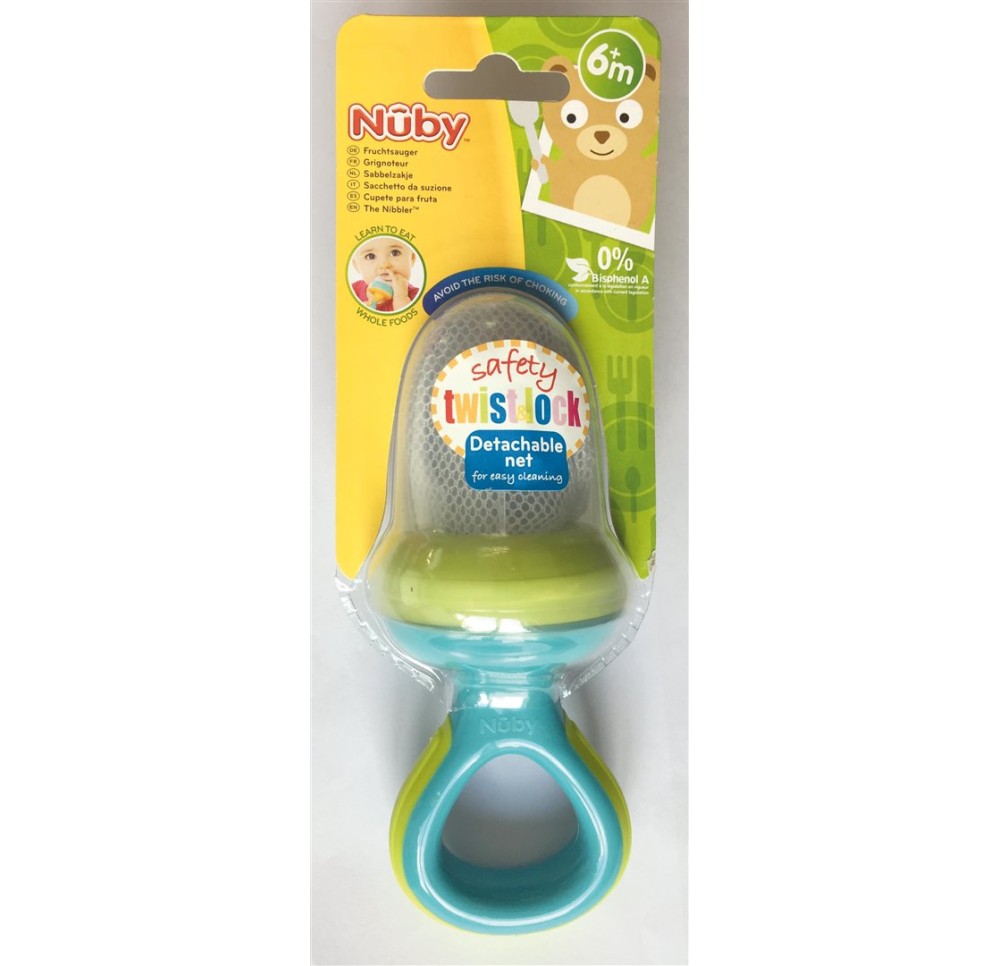 NUBY grignoteur premium BLEU-VERT