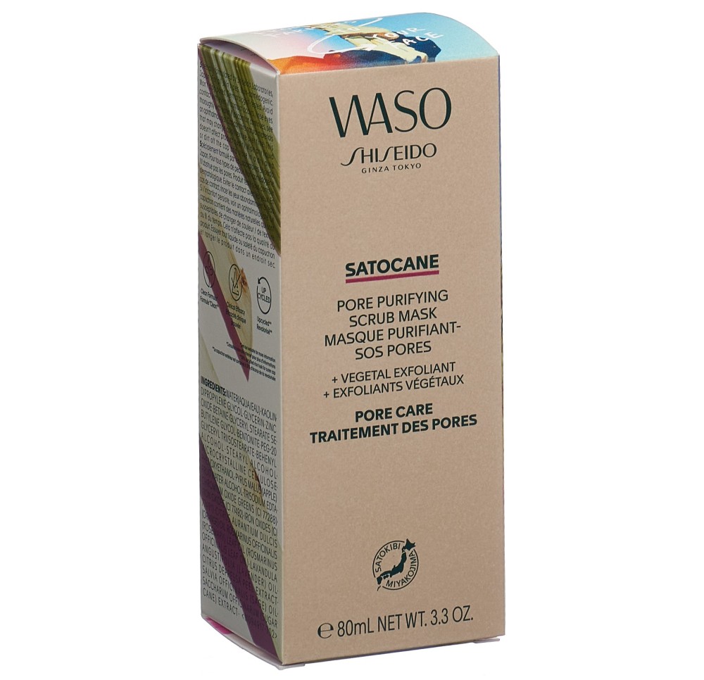 SHISEIDO WASO Satocane Pore Purif Scrub 80 ml