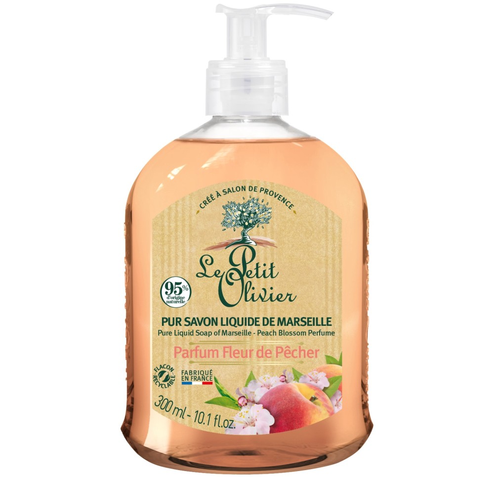 LE PETIT OLIVIER pur savon liq Mars fl pêch 300 ml