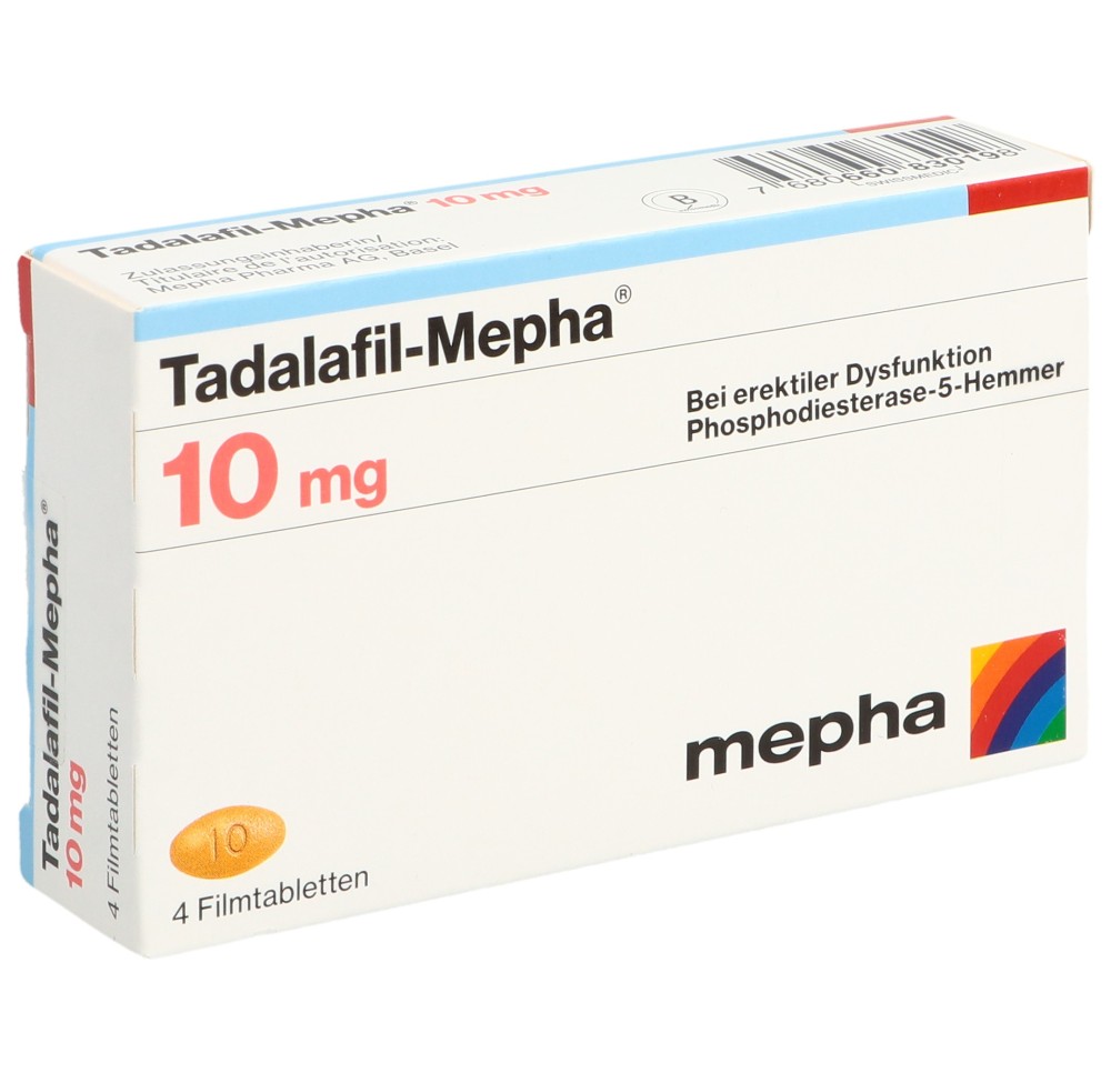 TADALAFIL Mepha cpr pell 10 mg 4 pce