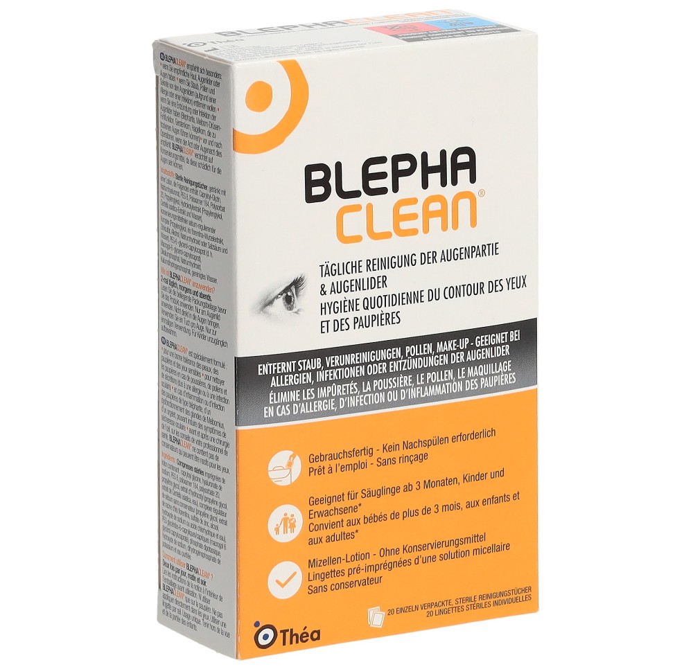 BLEPHACLEAN lingettes stér individuelles 20 pce