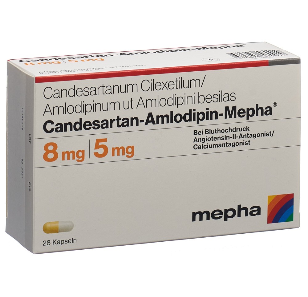 CANDESARTAN-AMLODIP Mepha caps 8mg/5mg 28 pce