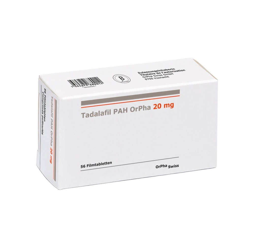 TADALAFIL PAH OrPha cpr pell 20 mg 56 pce